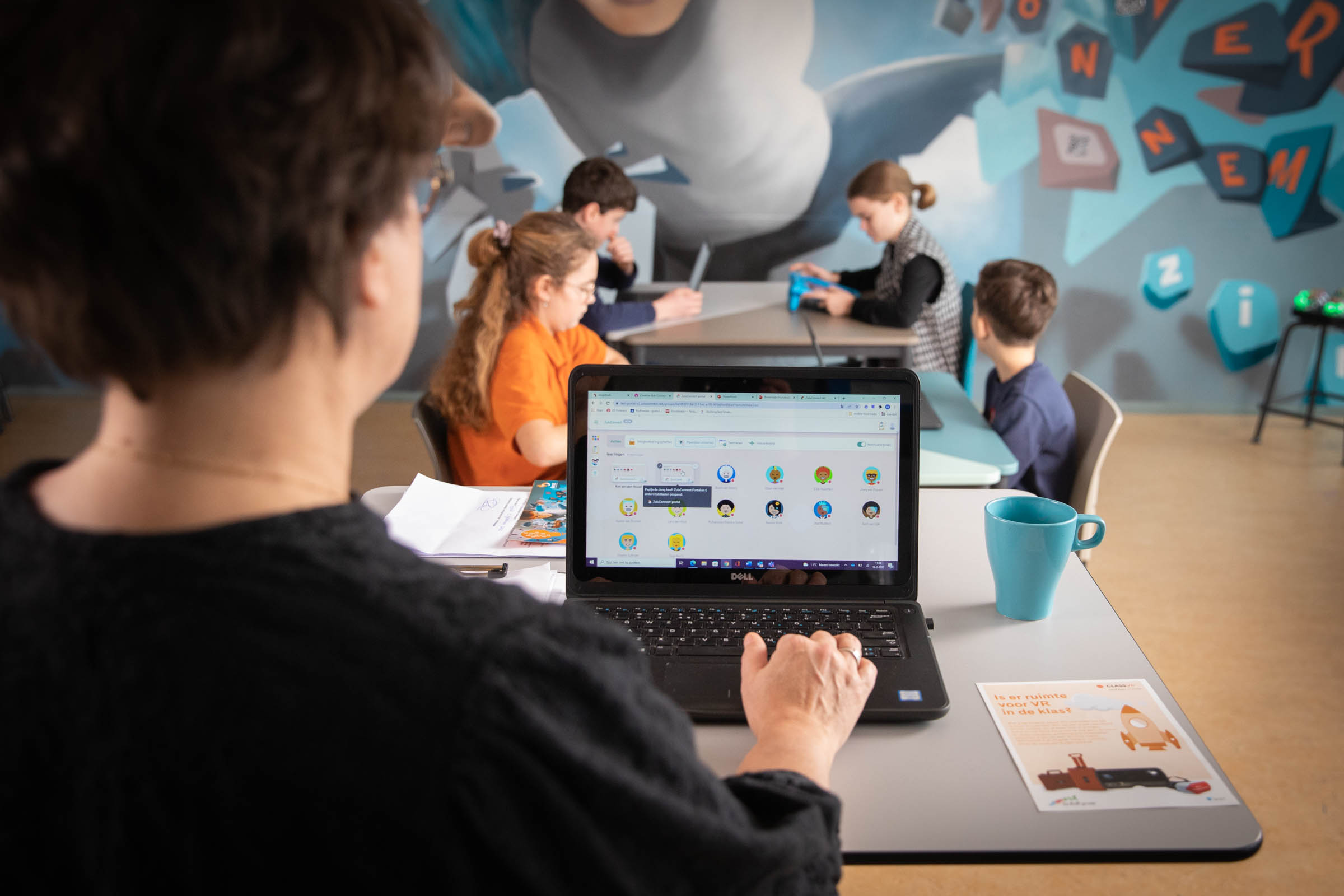 Devices voor leerkrachten en directie 