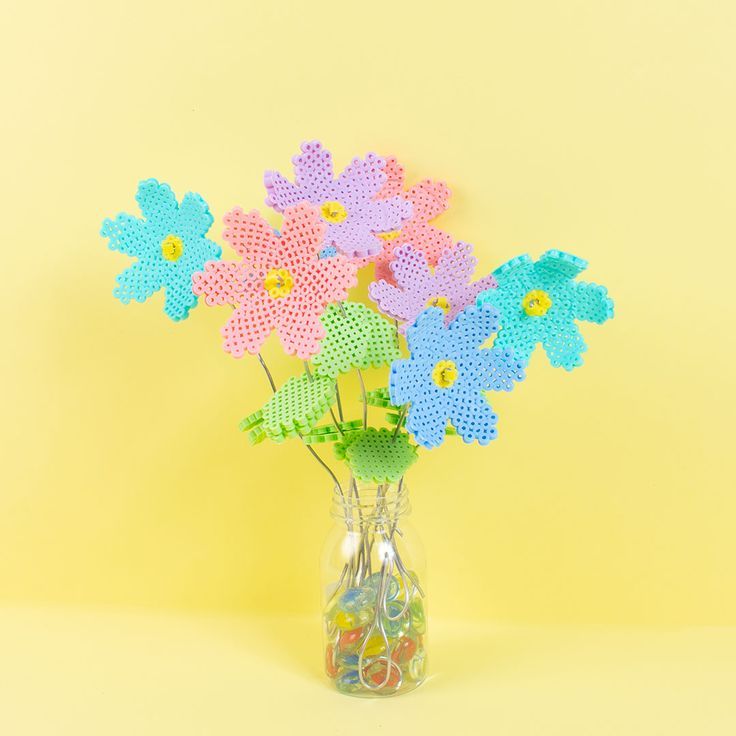 Creatief - Bloemen van strijkkralen