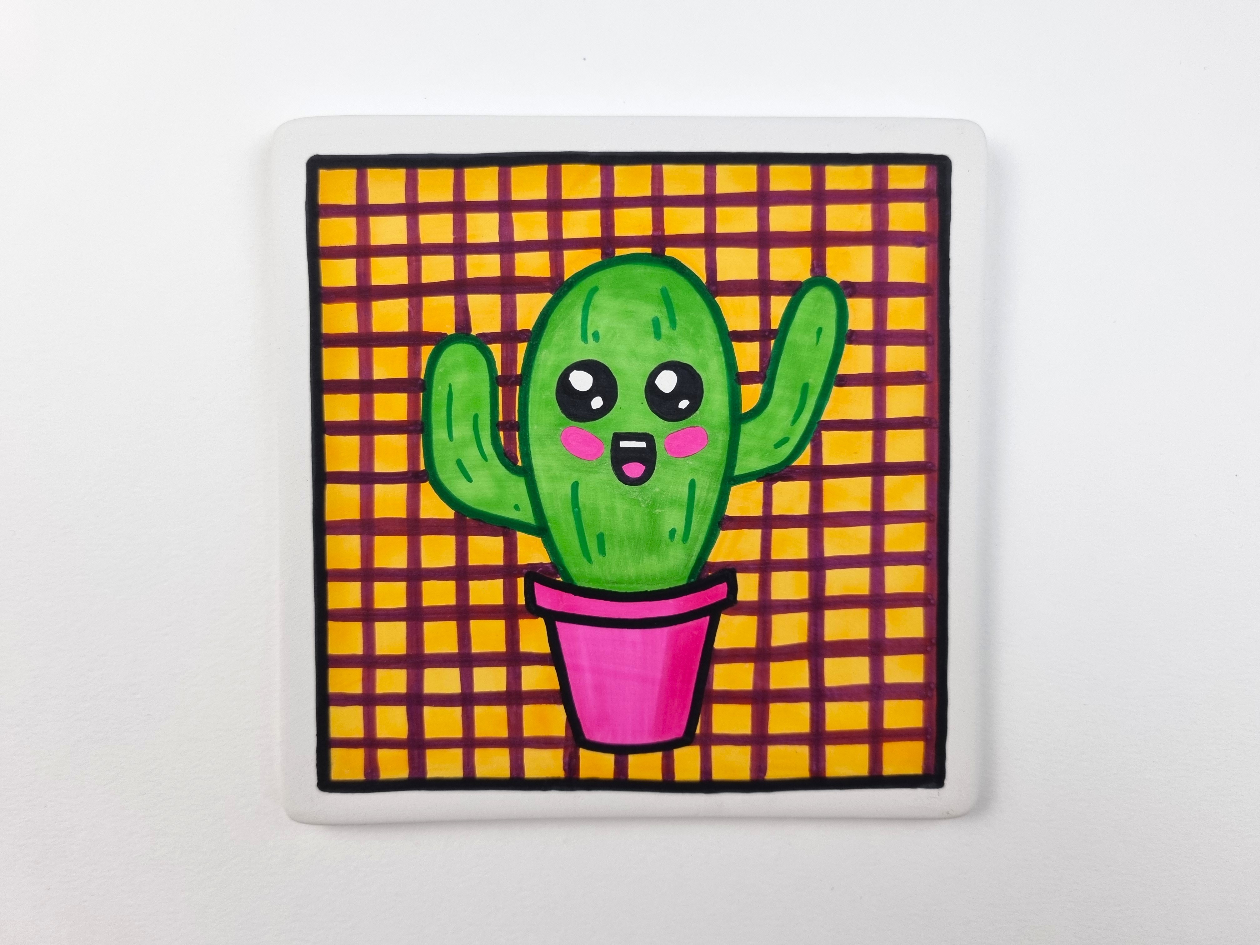Cactus tegeltje