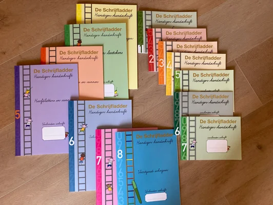 Schrijladder verbonden schrift