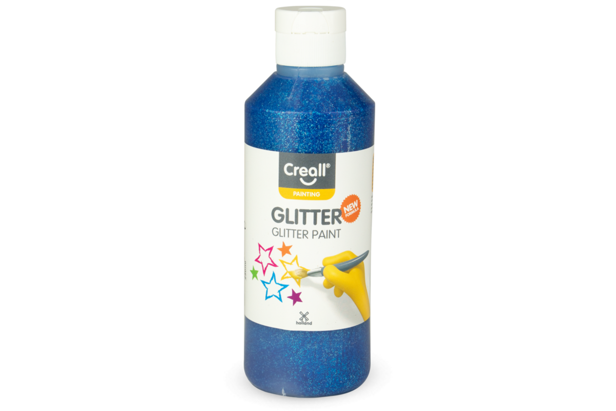 Glitterverf Creall 250 ml blauw