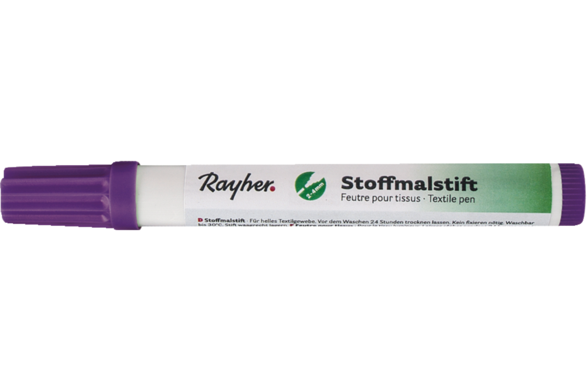 Textielstift, dikpunter lila