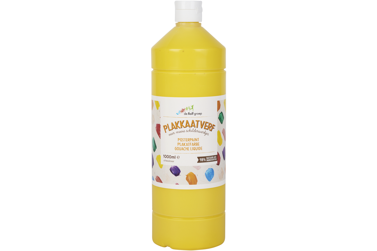 Plakkaatverf | de Rolf groep | topcolor, citroengeel 1000 ml
