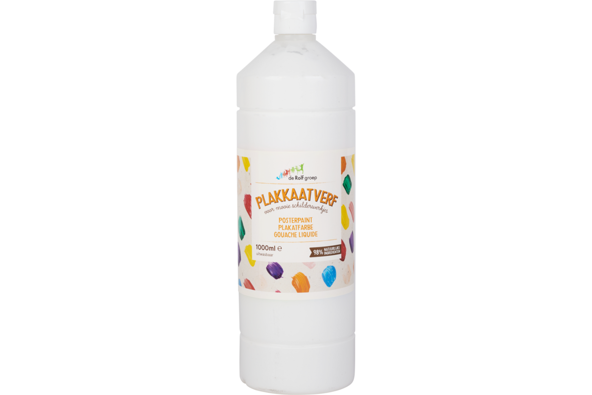 Plakkaatverf | de Rolf groep | topcolor, wit 1000 ml