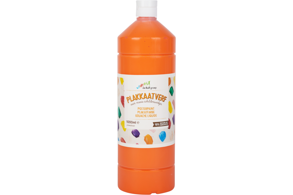 Plakkaatverf | de Rolf groep | topcolor, oranje 1000 ml