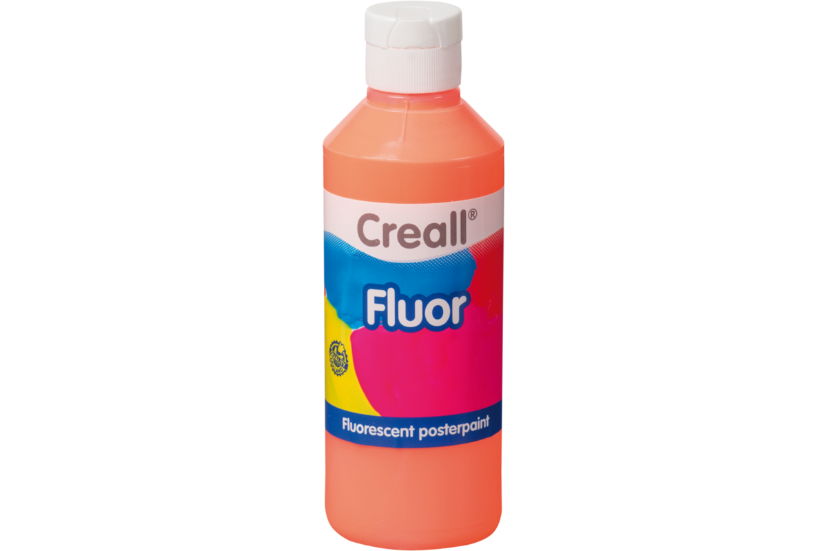 Plakkaatverf Creall Fluor 250 ml oranje