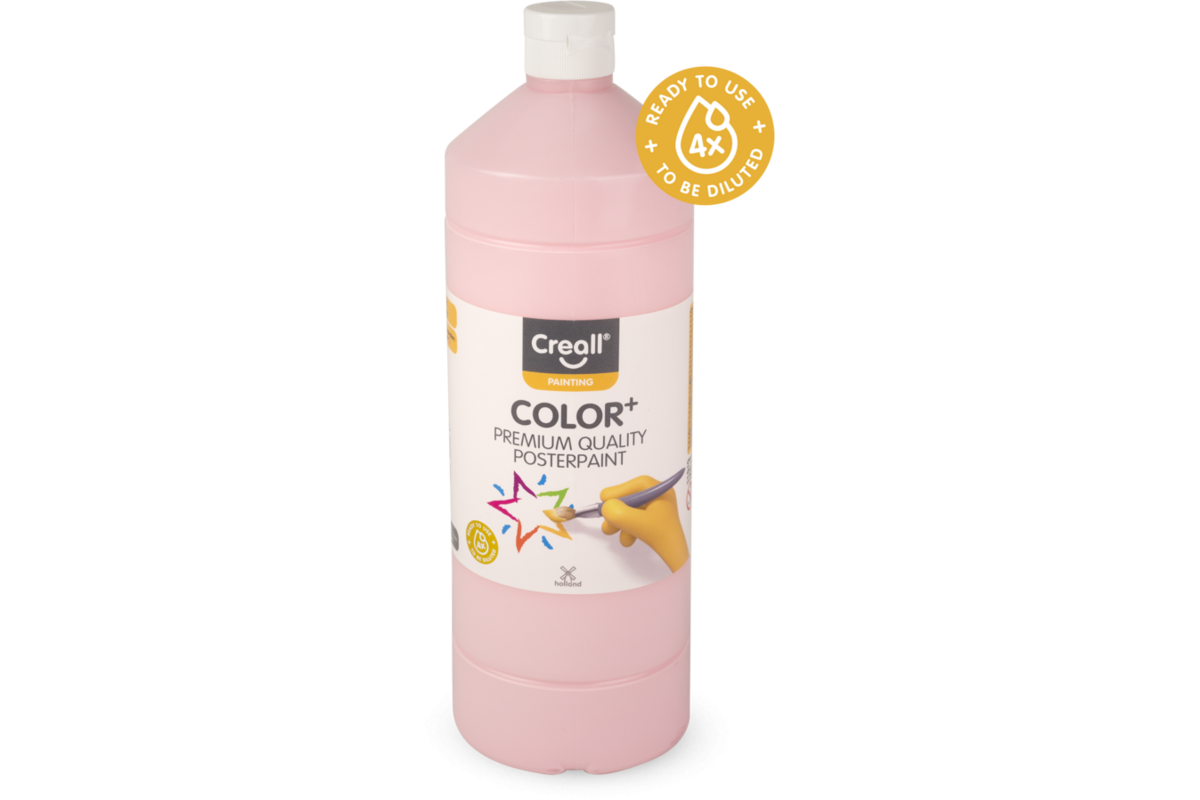 Plakkaatverf Creall Color+ 1000 ml, roze