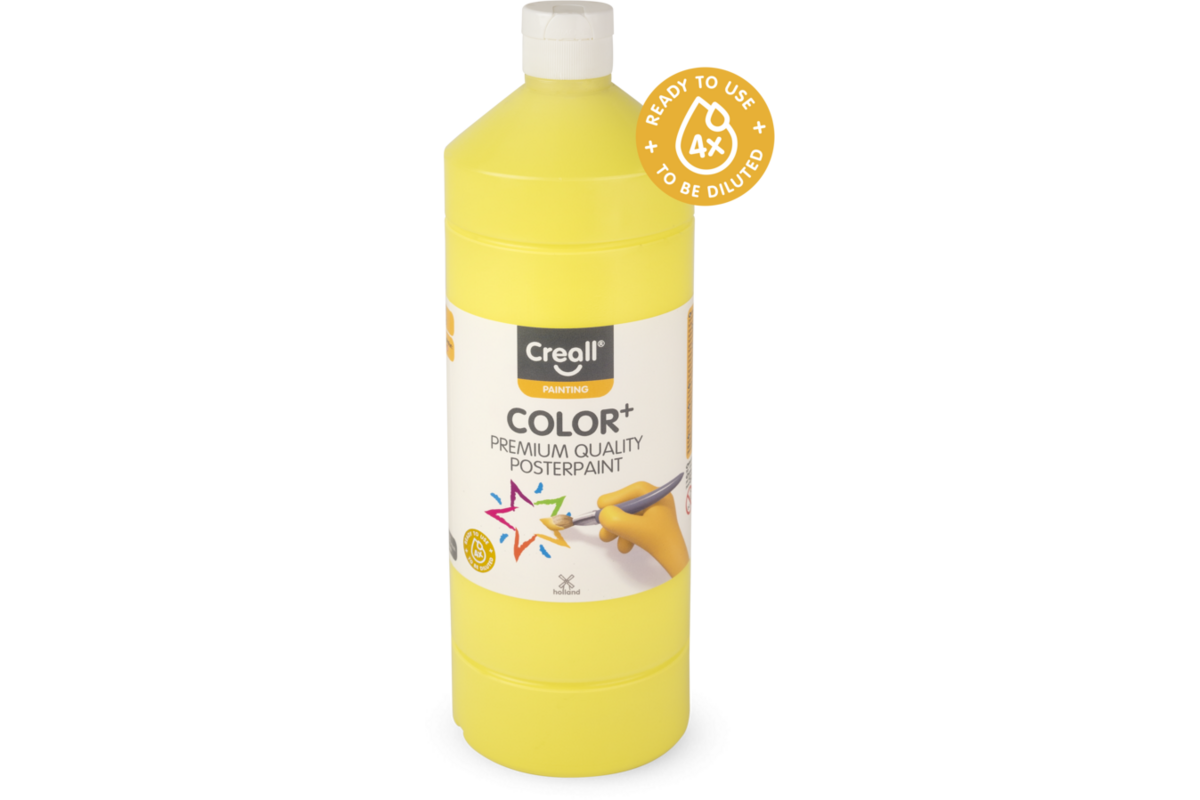 Plakkaatverf Creall Color+ 1000 ml lichtgeel