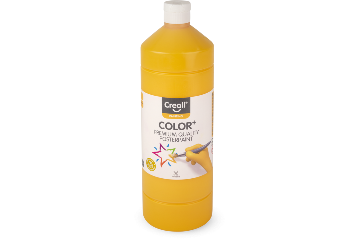 Plakkaatverf Creall Color+ 1000 ml donkergeel