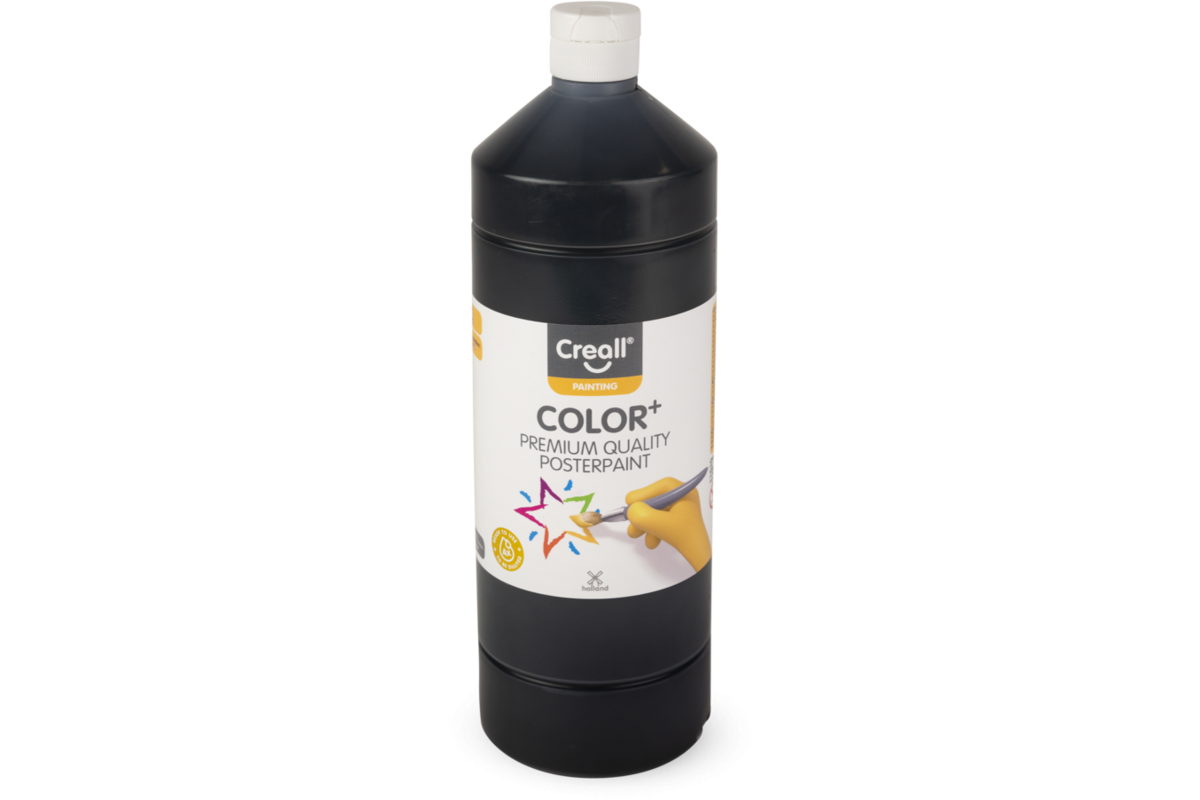 Plakkaatverf Creall Color+ 1000 ml zwart