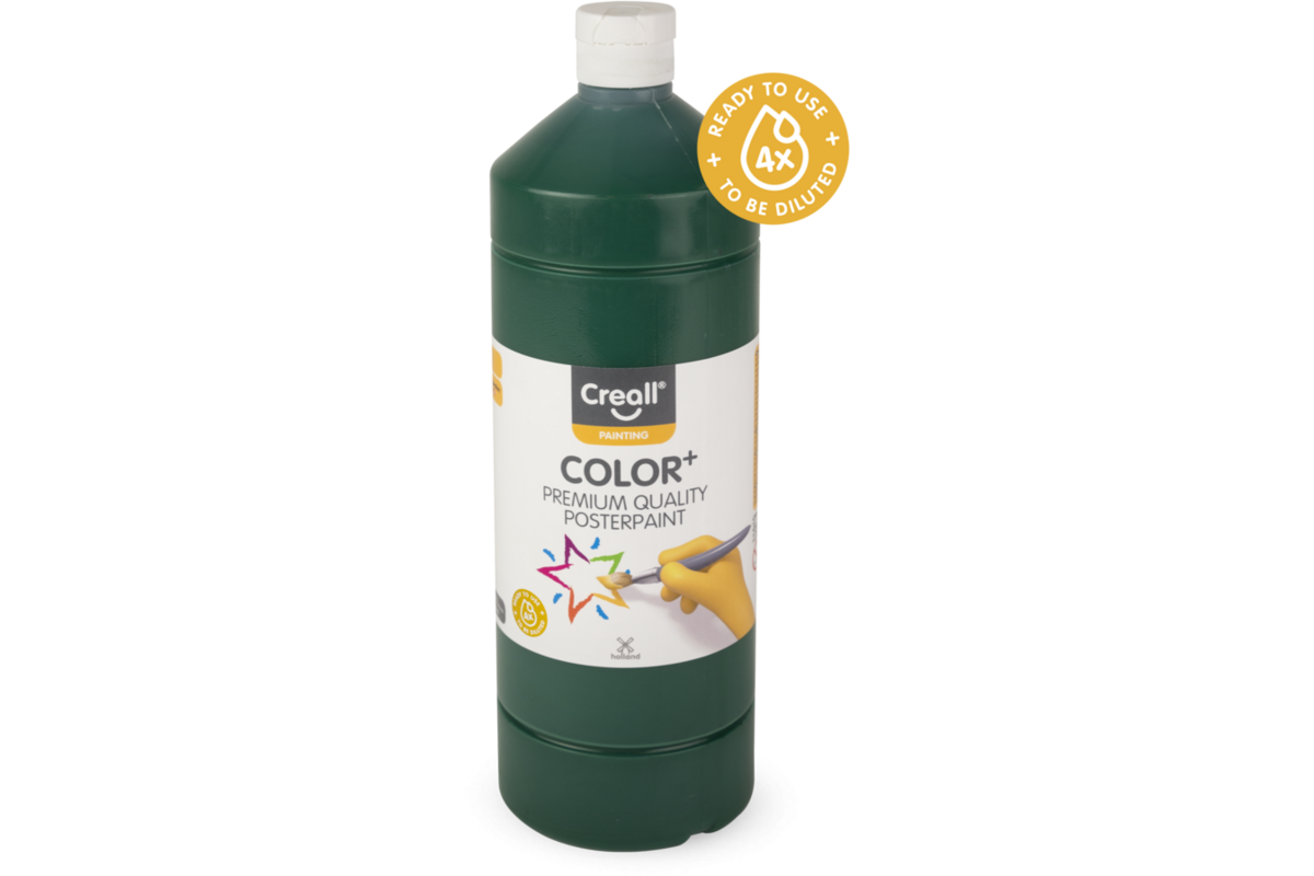 Plakkaatverf Creall Color+ 1000 ml donkergroen