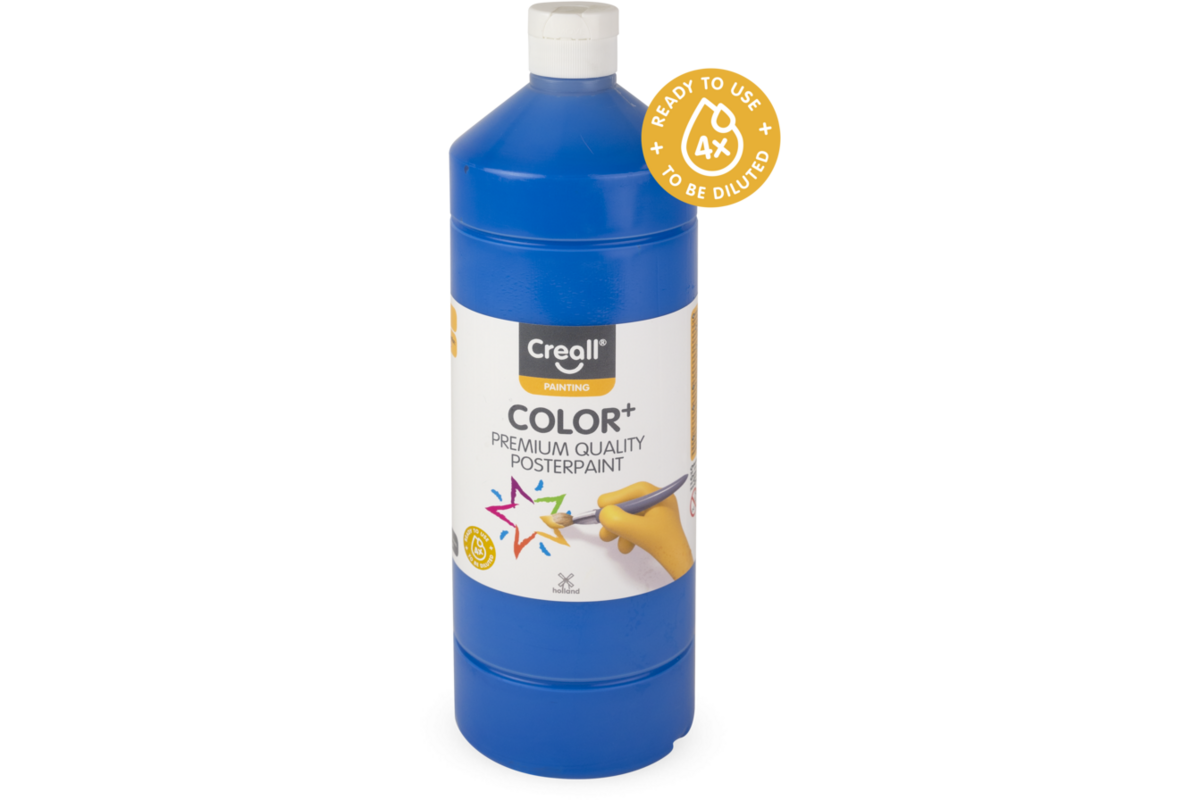 Plakkaatverf Creall Color+ 1000 ml lichtblauw
