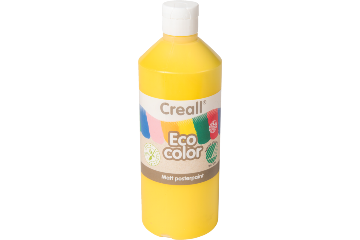 Plakkaatverf Creall Eco 500 ml primair geel