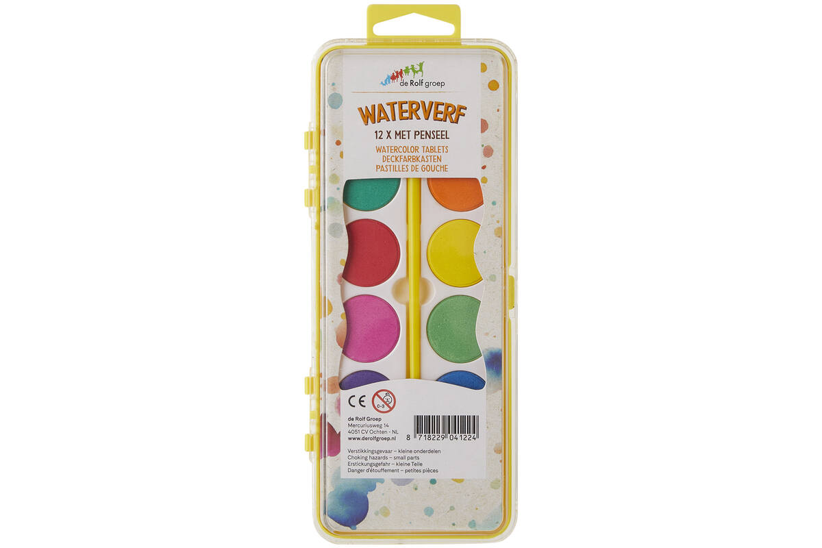 Waterverf | de Rolf groep | 12 napjes met penseel