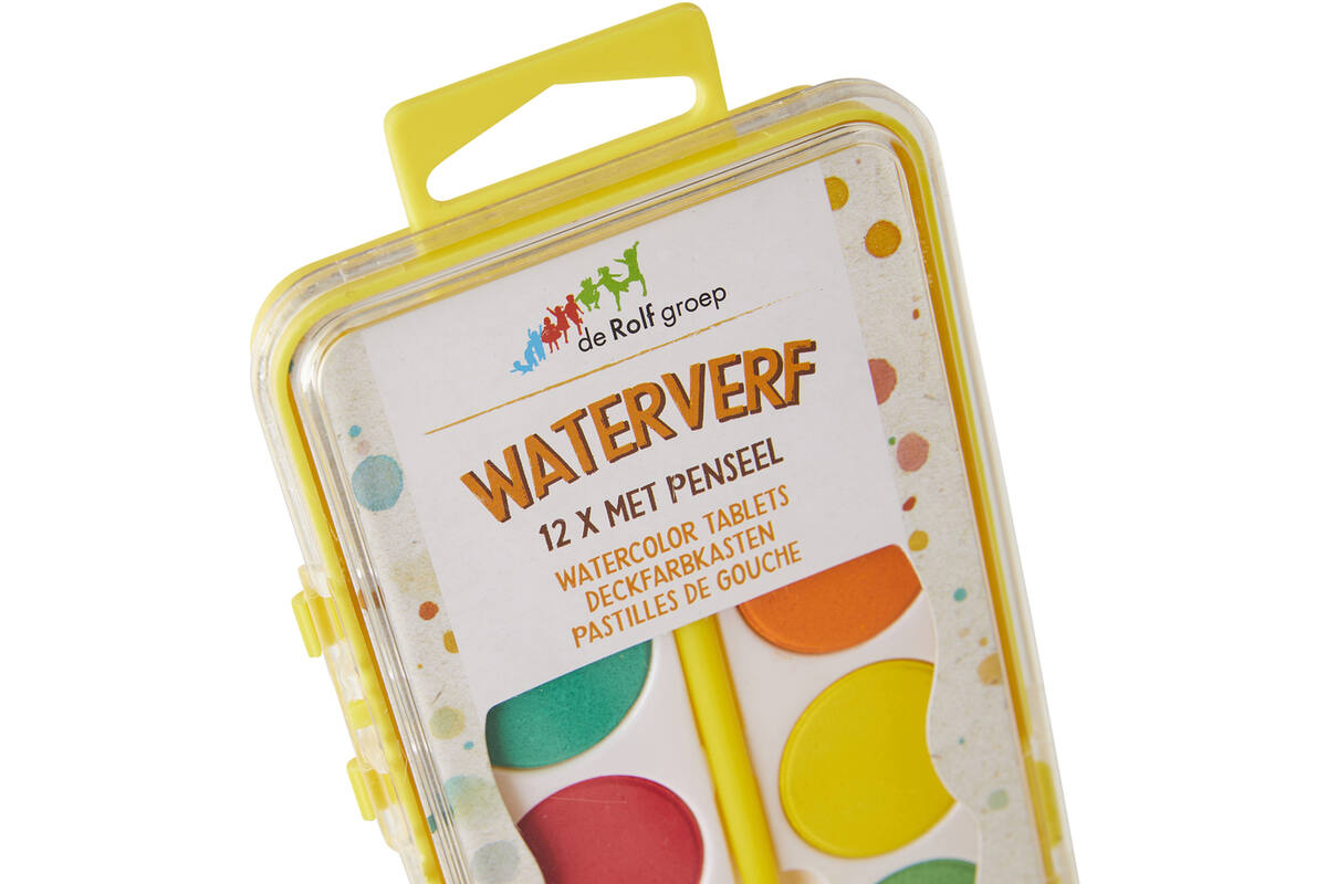 Waterverf | de Rolf groep | 12 napjes met penseel