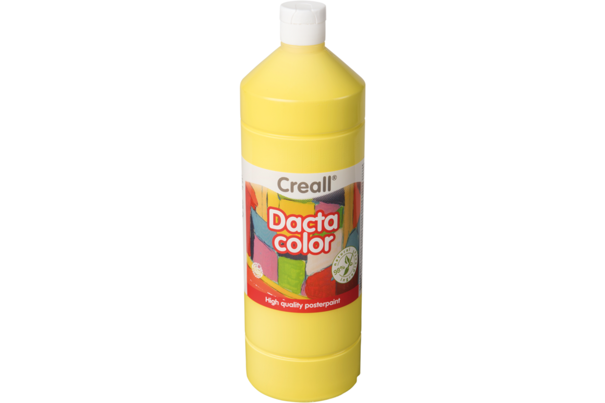 Plakkaatverf Creall Dacta color 1000 ml lichtgeel