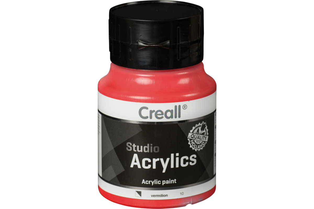 Acrylverf Creall 500 ml rood/oranje