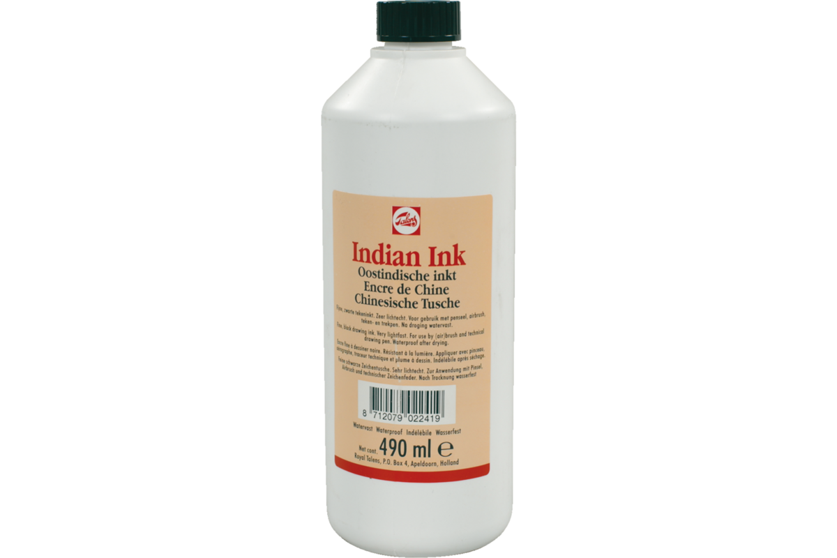 Oostindische inkt 490 ml, zwart