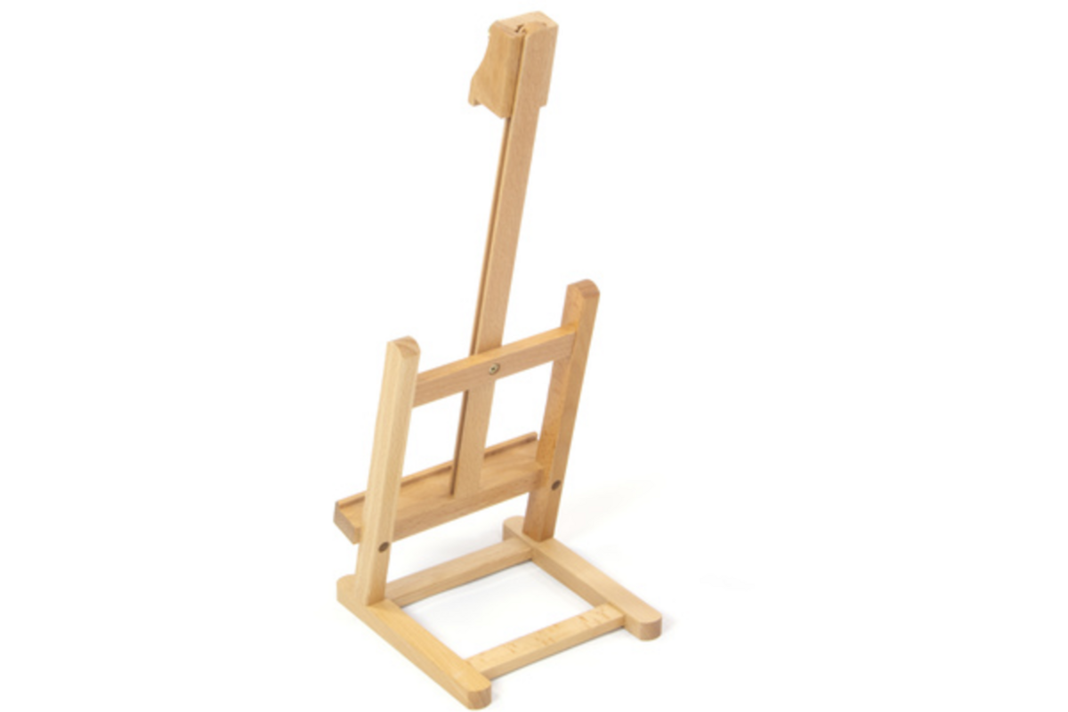 Tafelezel klein beukenhout voor canvas tot 30cm