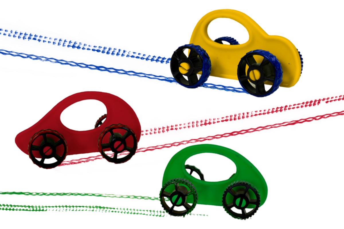 Roller verf racer in verschillende uitvoeringen en kleuren, 6 stuks