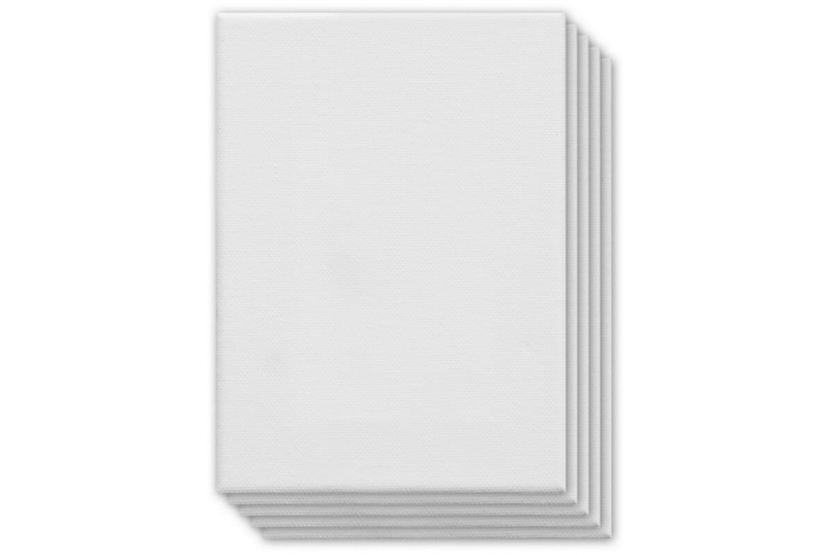 Canvas paneel 13 x 18 cm 3 mm, 5 stuks
