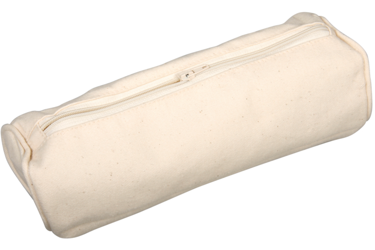 Etui katoen kokermodel 25 x 7 cm met rits