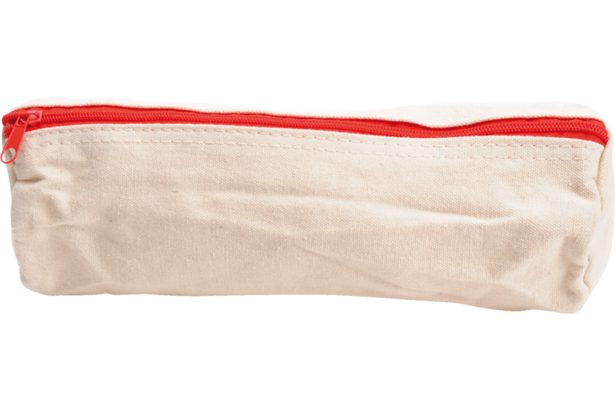 Etui katoen kokermodel 25 x 7 cm met rits