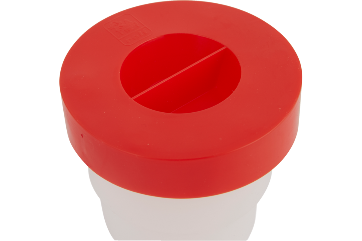 Anti-knoeipot midi 180 ml, rood
