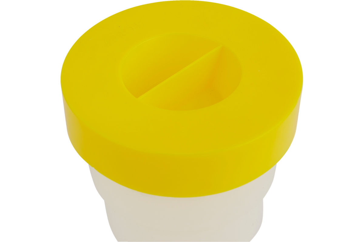 Anti-knoeipot midi 180 ml, geel