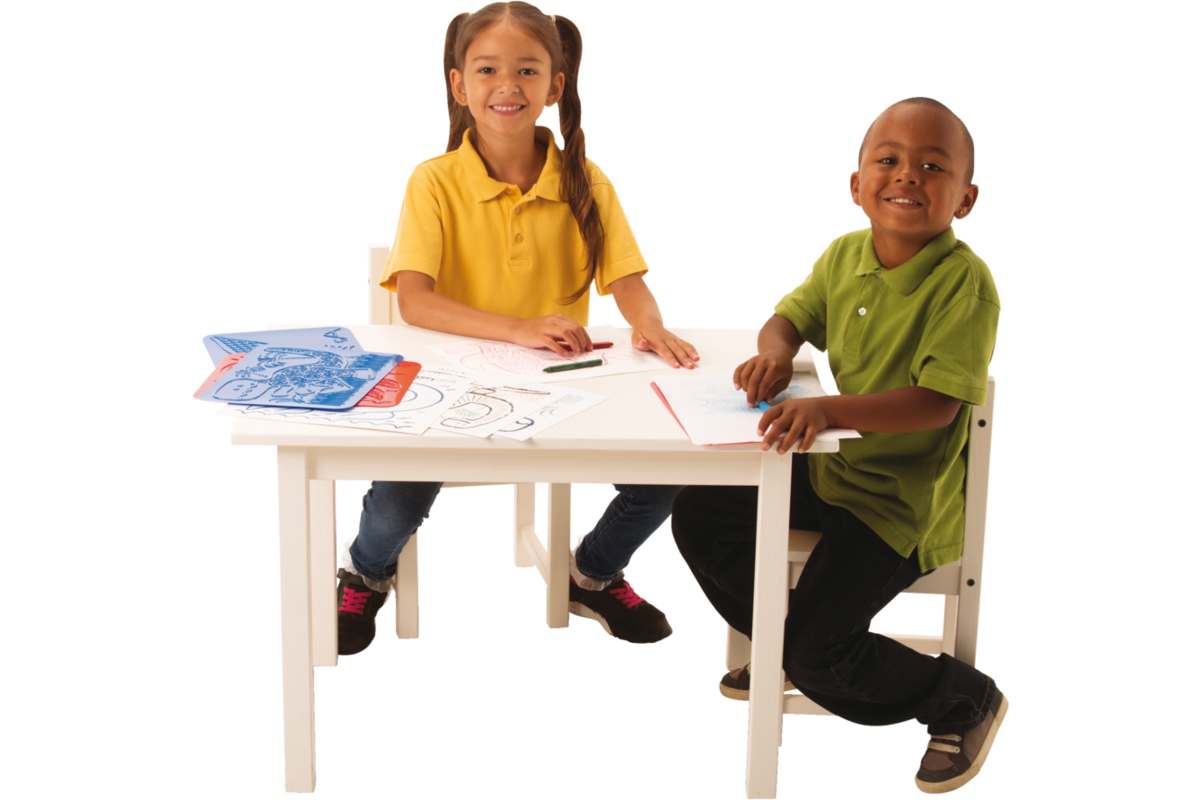 Patroonplaten Junior dinosaurus 21 x 28 cm, 6 stuks