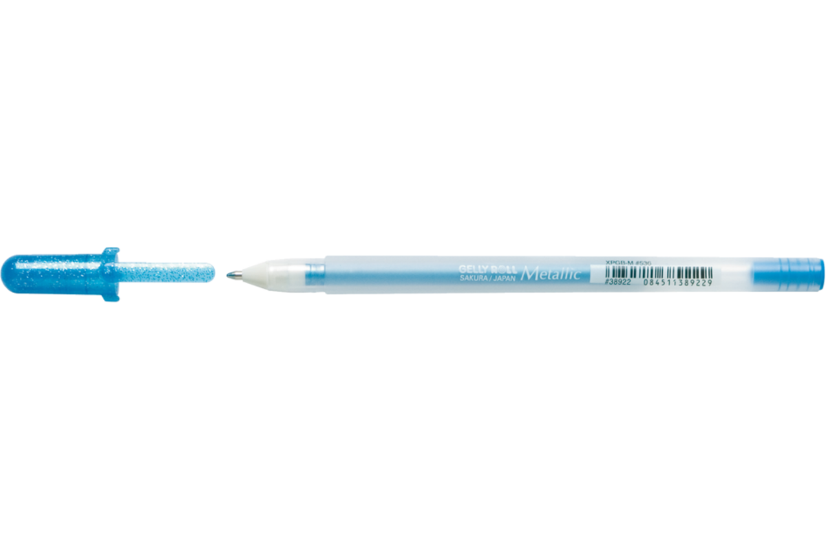 Gelpen Sakura gelly roll metallic blauw