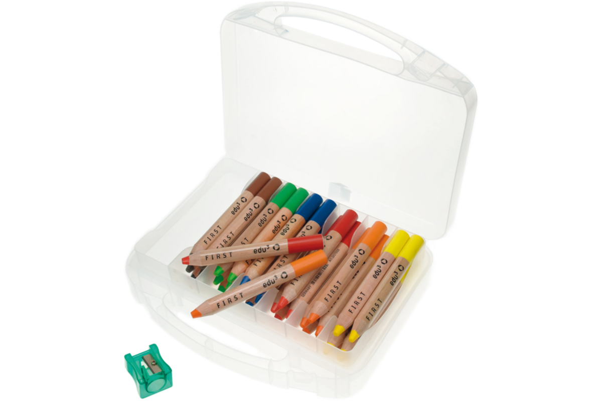 Kleurpotloden edu³ First 12 mm assorti, 36 stuks