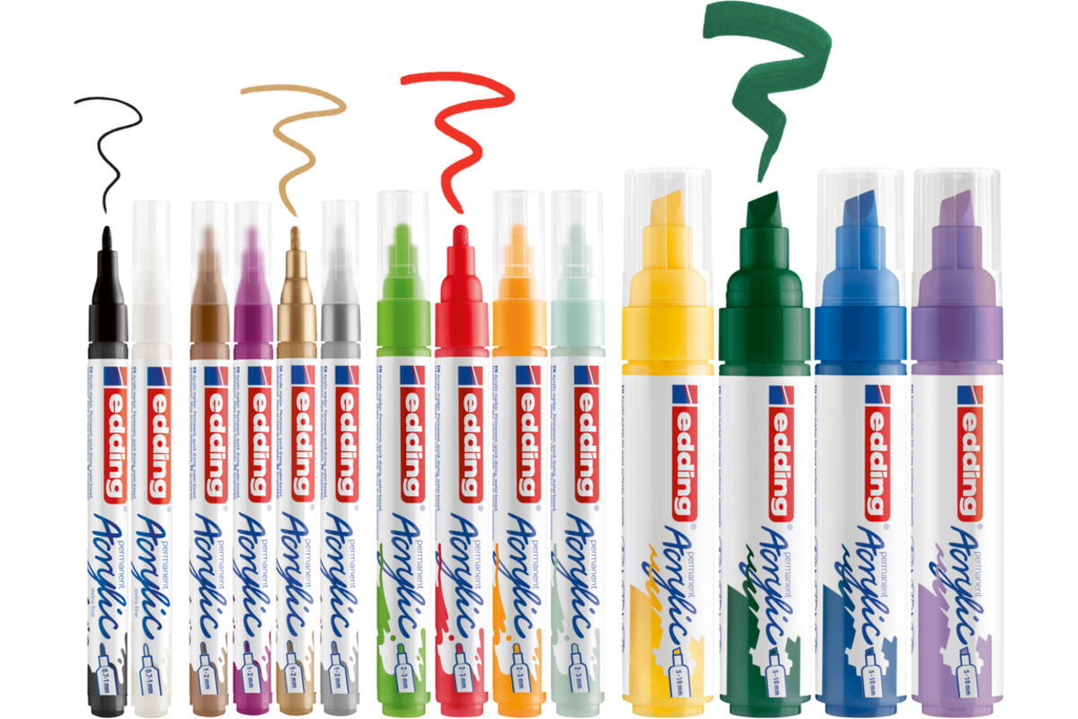 Acrylic markers edding starterset Creative Set Basic, 14 delig