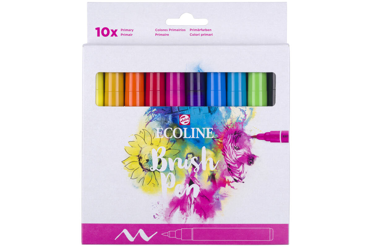Ecoline Brush pen assorti,  10 stuks
