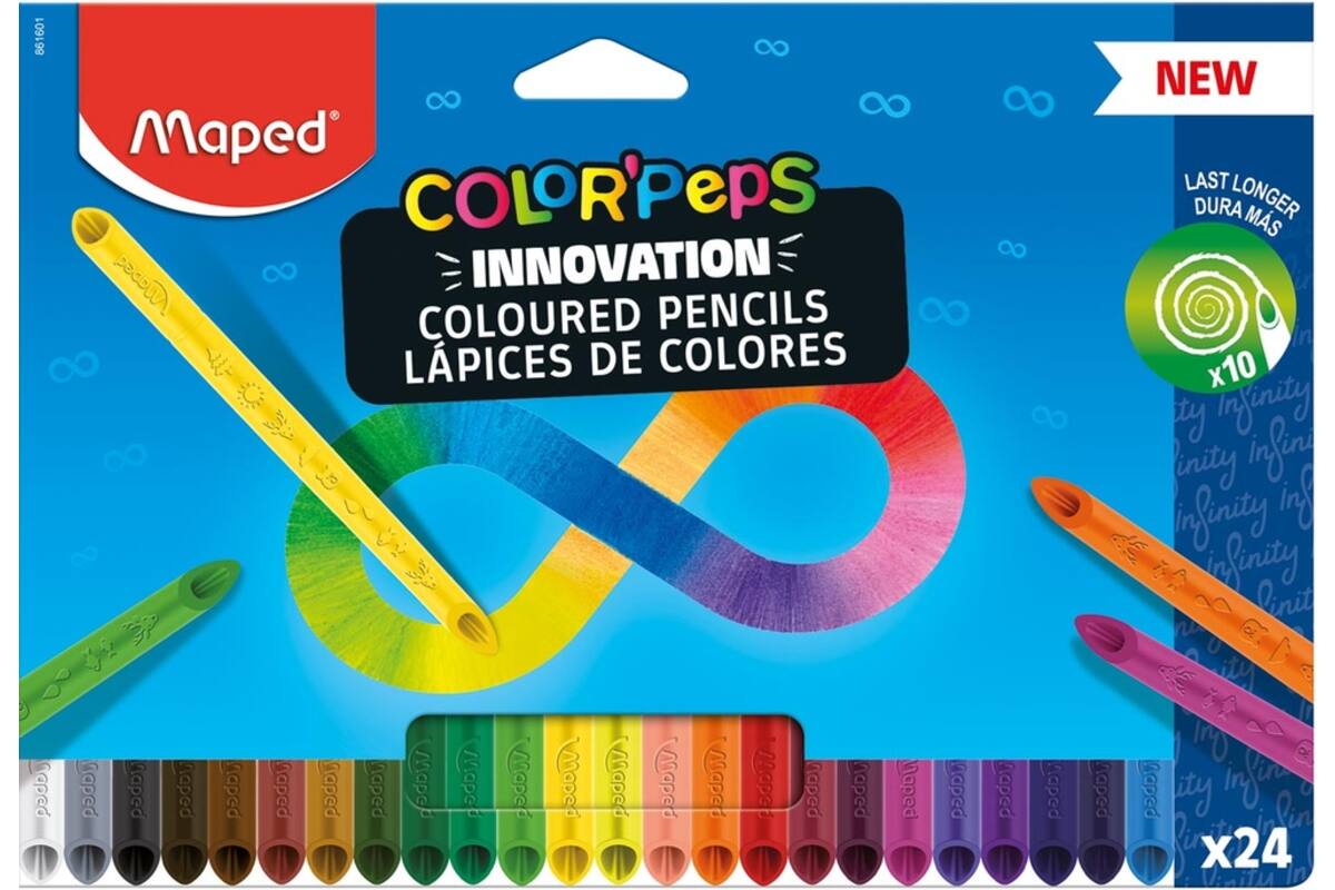 Kleurpotlood Maped Infinity assorti, 24 stuks