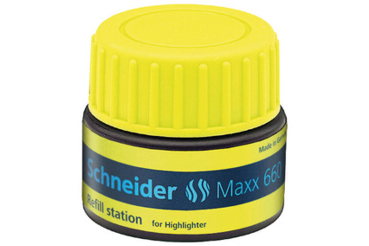 Navulling Schneider Maxx 660 30 ml, geel