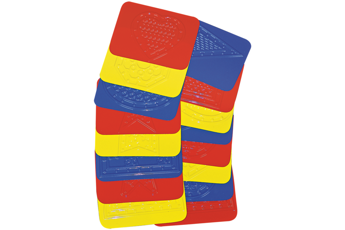 Patroonplaten vormen 10 x 13 cm, 16 stuks