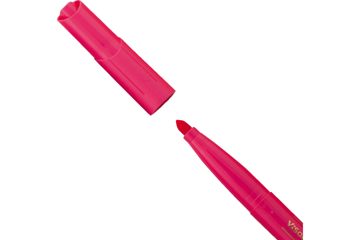 Viltstiften BIC kids visacolor XL Ecolutions roze, 12 stuks