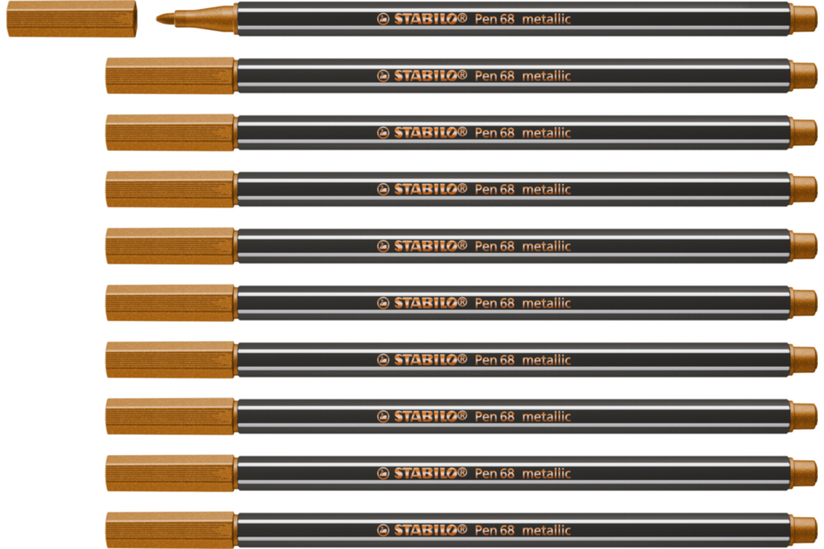 Viltstift STABILO Pen 68 metallic 820 koper 1,4mm