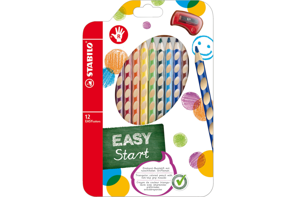 Kleurpotloden STABILO EASYcolors 12 kleuren RH