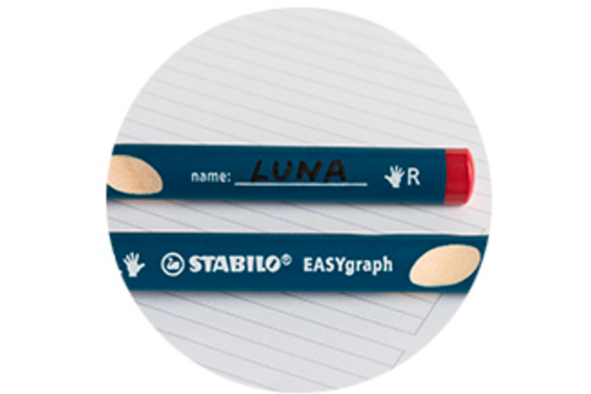 Potlood STABILO EASYgraph HB rechtshandig 3,15 mm 12 stuks