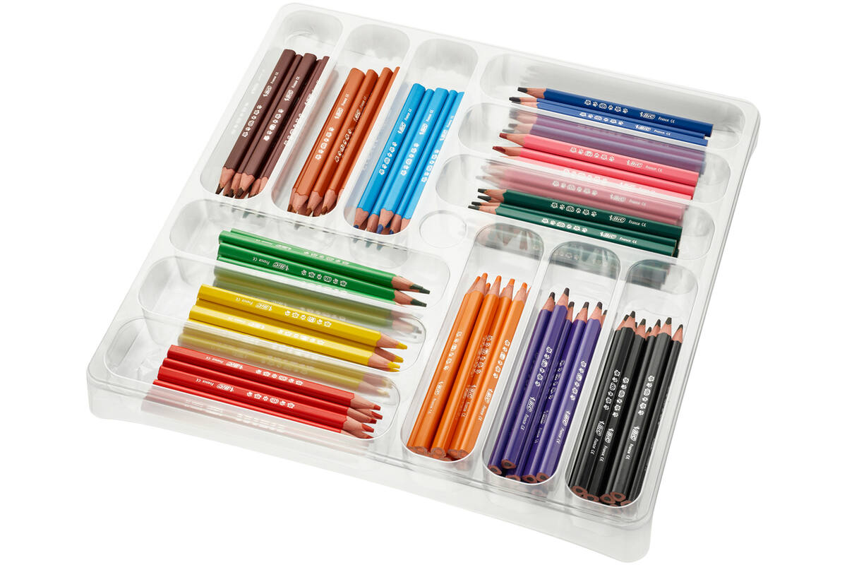 Kleurpotloden BIC Kids Evolution triangle, class pack 108 + 36 gratis