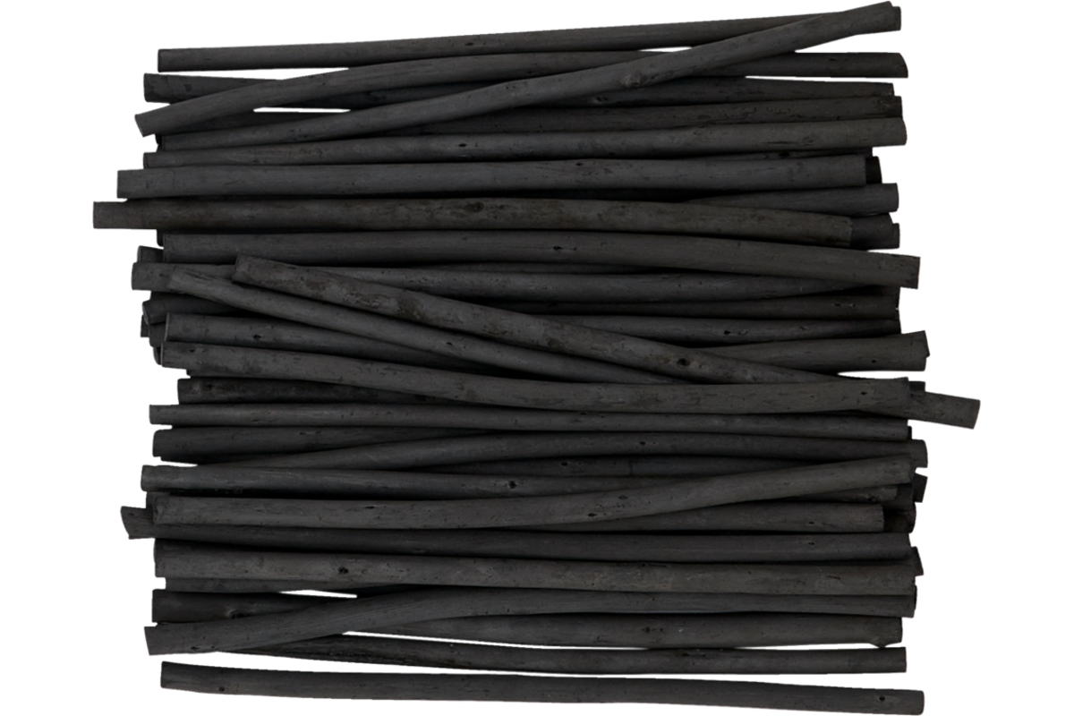 Houtskoolstaafje 4 mm, 100 stuks