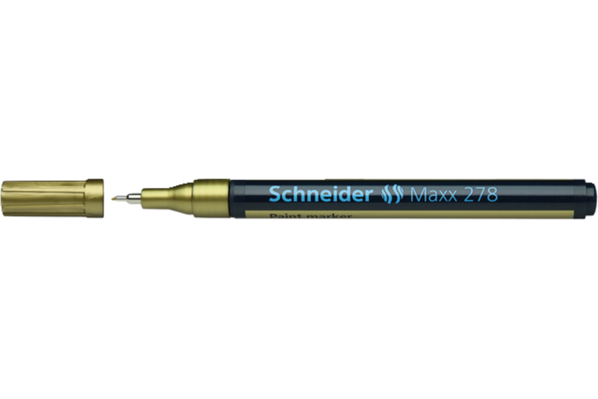 Schneider lakmarker fineliner goud 0,8 mm