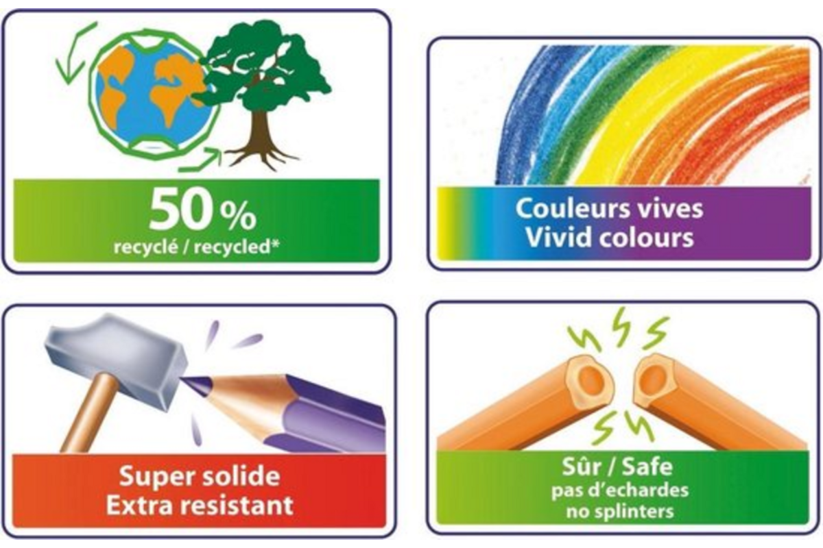 Kleurpotloden BIC Kids Evolution assorti, 18 stuks
