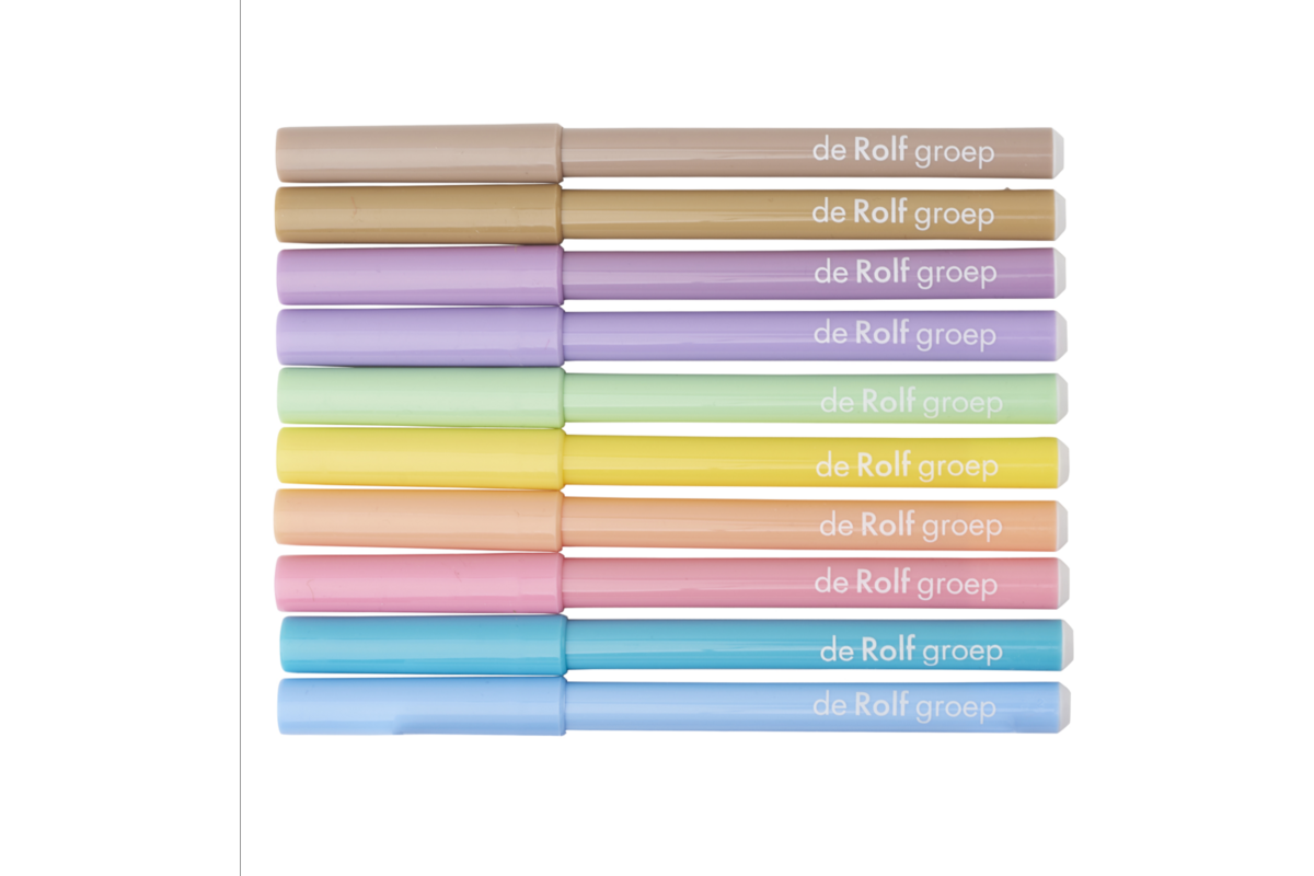 Viltstiften Jumbo | de Rolf groep | Pastel superpunt, 10 stuks