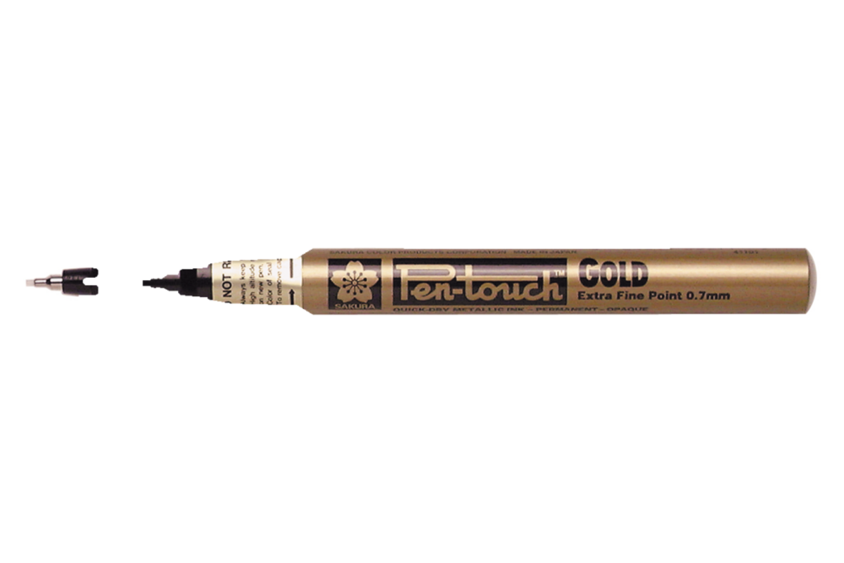 Finelinerstift, goud puntdikte 0,7 mm