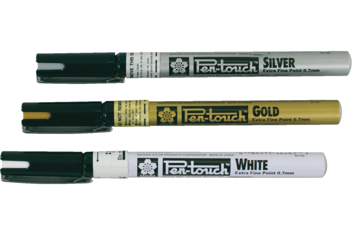 Finelinerstift, goud puntdikte 0,7 mm