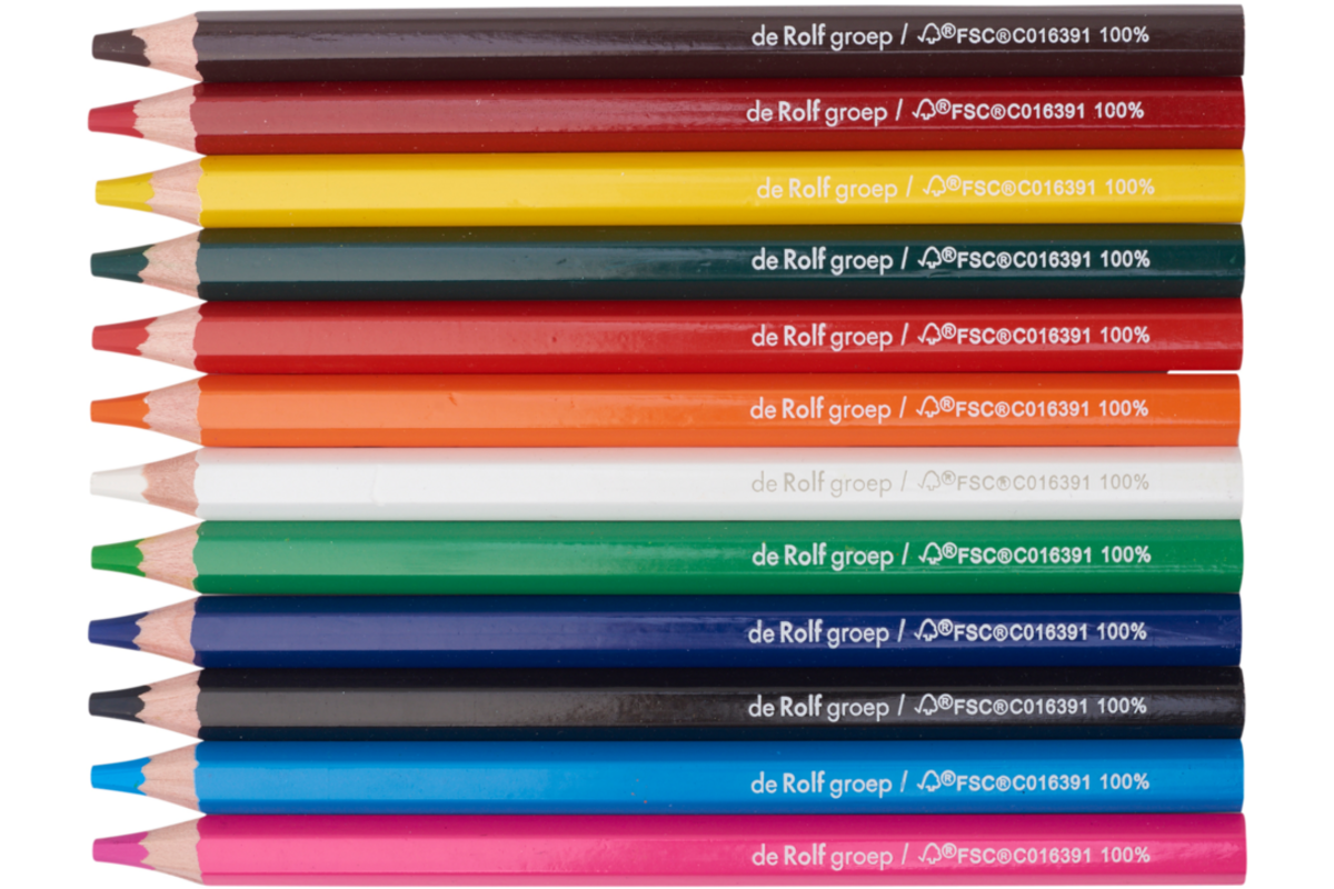 Kleurknotsen | de Rolf groep | 10 mm assorti, 12 stuks