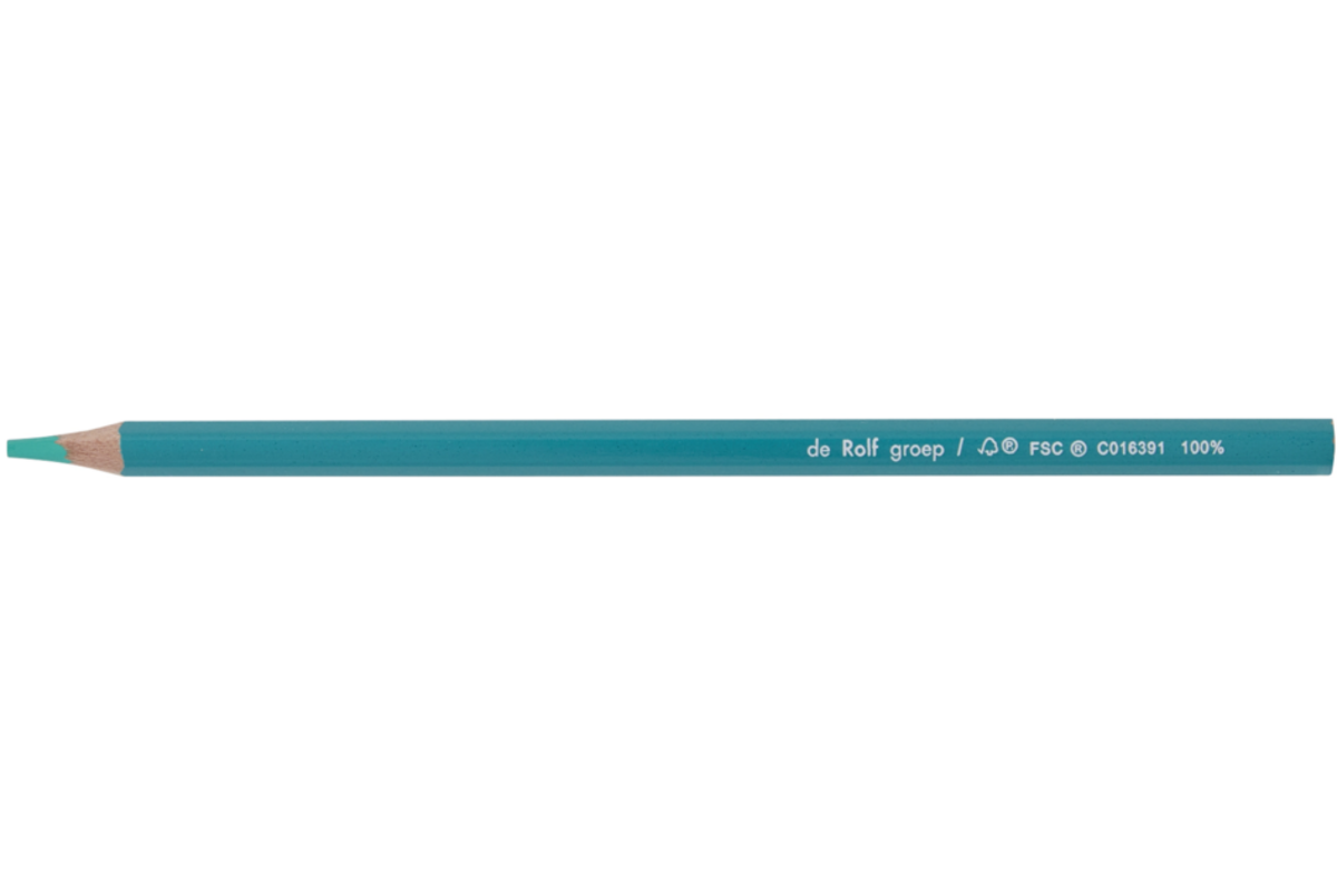 Kleurpotloden | de Rolf groep | turquoise, 12 stuks